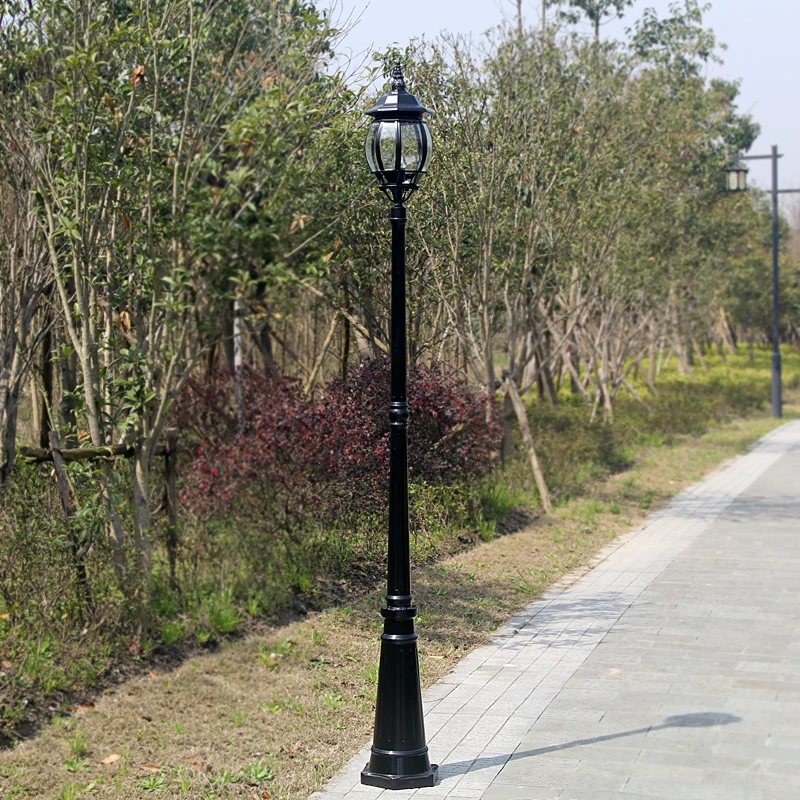High quality vintage lantern post lamp garden pole light for pathway