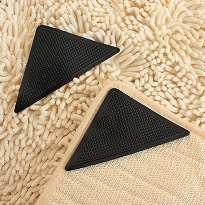 Factory Washable Best 8 Pcs Anti Curling Rug Gripper Strips Reusable Carpet Grippers