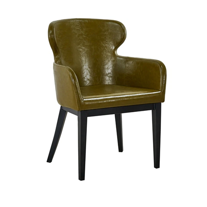 Сделано в Китае зеленый столовая мебель французский итальянский Роскошные из натуральной кожи PU обеденный стул для продажи