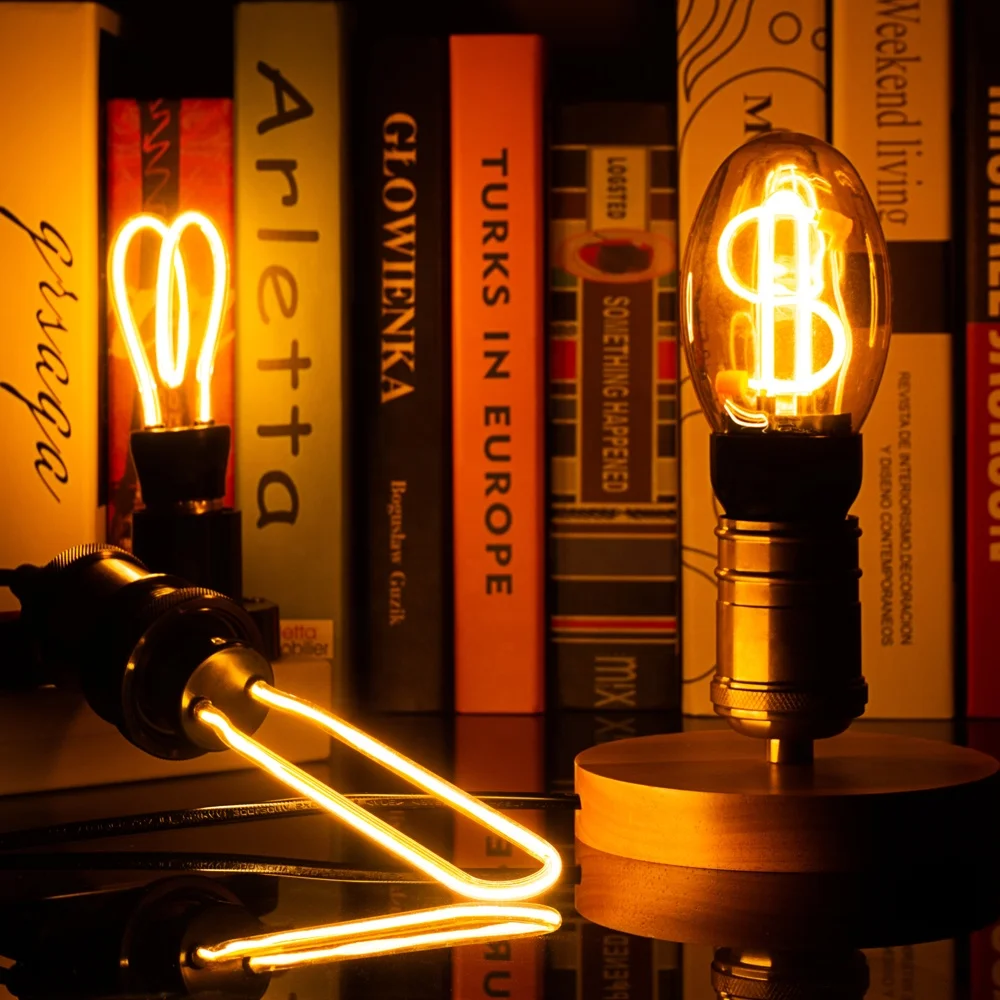 Antique Edison Bulbs 4.5w Soft LED filament 220V/240V E27 Base Spiral Design Light Bulb