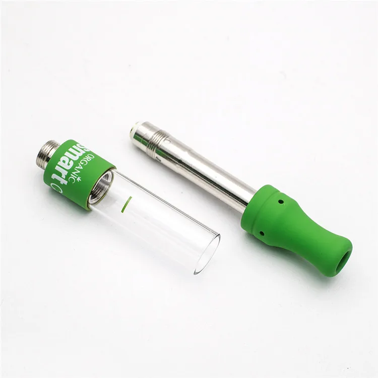 
1ml ceramic heating element coil green color empty oil vape tank Smart carts vape cartridge 