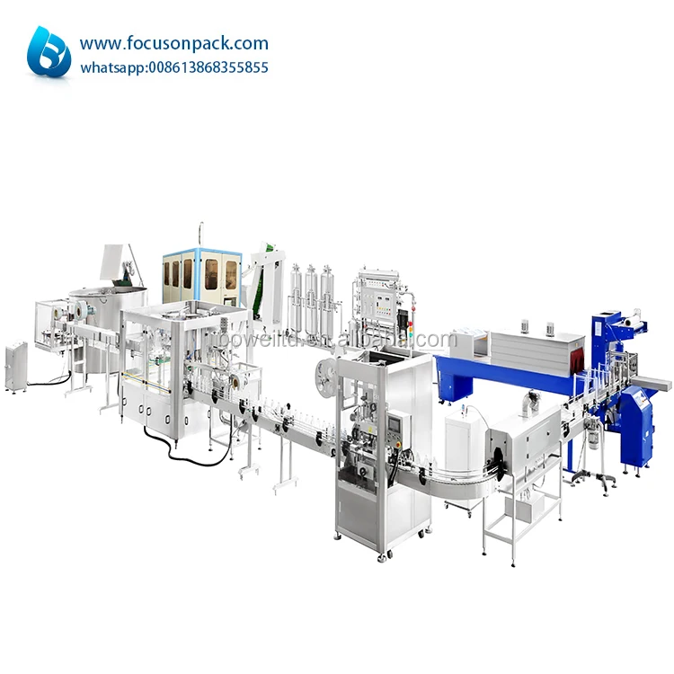 Бутылка для воды полная автоматическая минеральной воды производственной линии бутылку воды фильтр