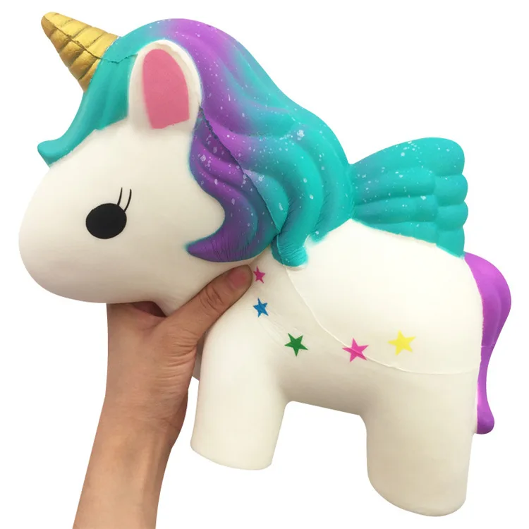 Kawaii soft slow rising PU Squishy unicorn squishy  fabbrica stress ball toys