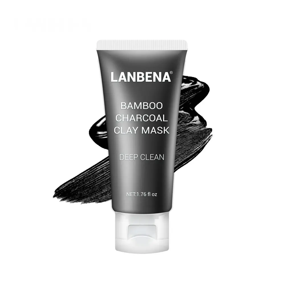 LANBENA Bamboo Charcoal Skin Whitening Black Clay Facial Mask