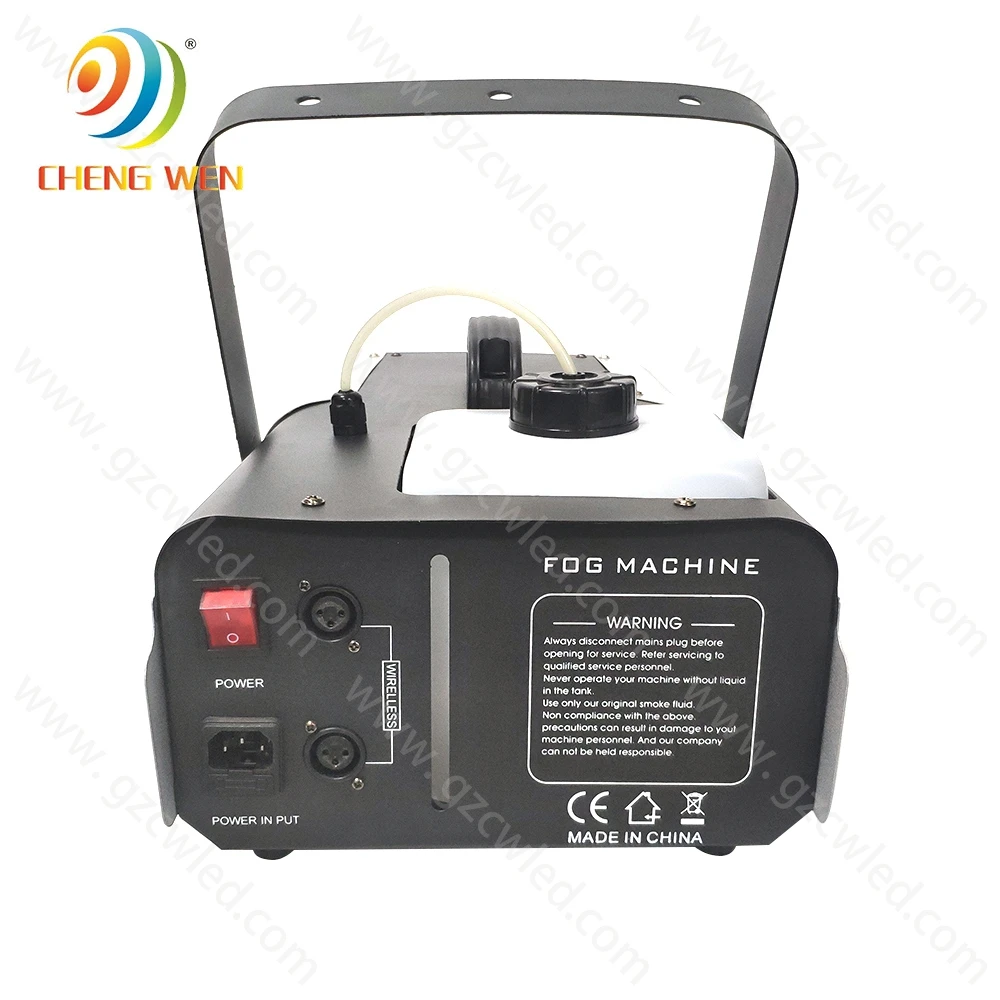 Wedding Dj Disco Party Ktv Dmx 512 1500w Stage Effect Equipment Mini Fog Machine With 6pcs LED