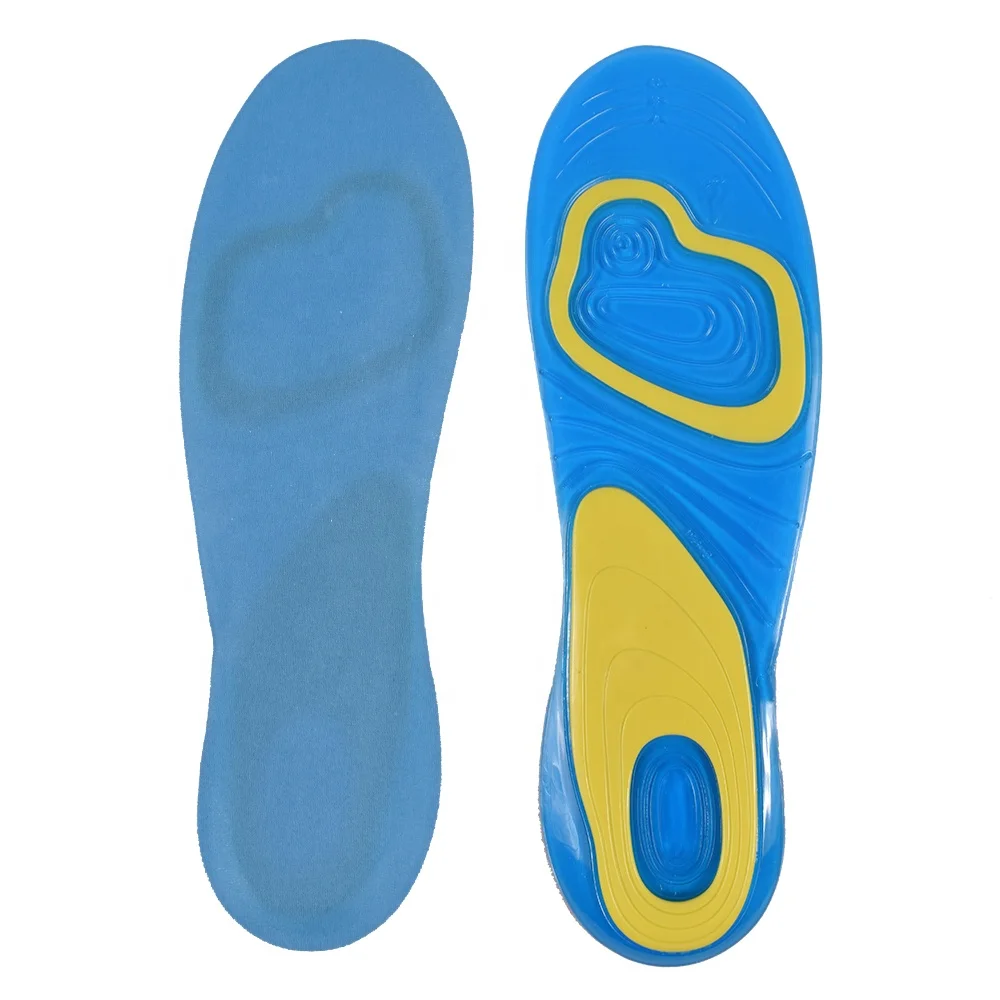 ZRWD05 2019 New products shoe material pu foot pad gel active sport arch insole for flat feet