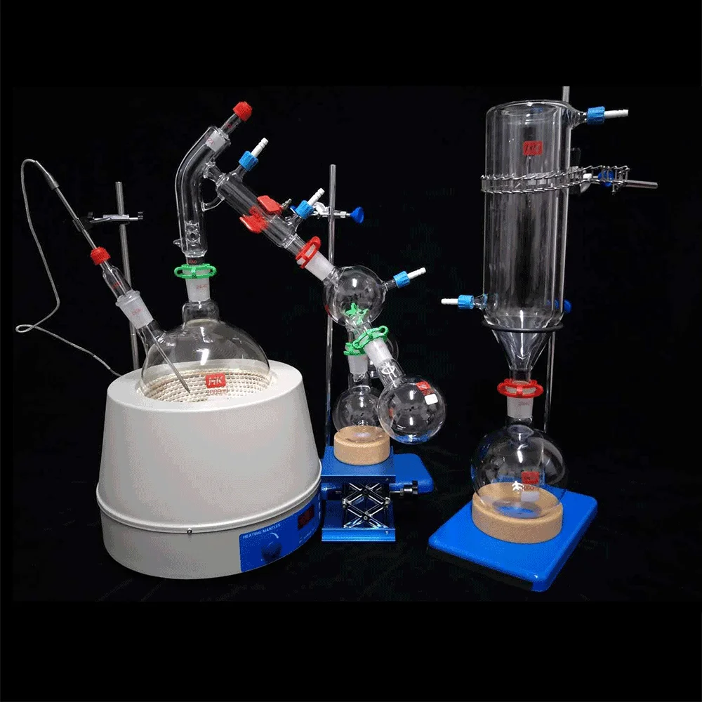 Заводская цена Lab Scale 2L Small Дистилляция на коротком пути Набор стеклянной посуды