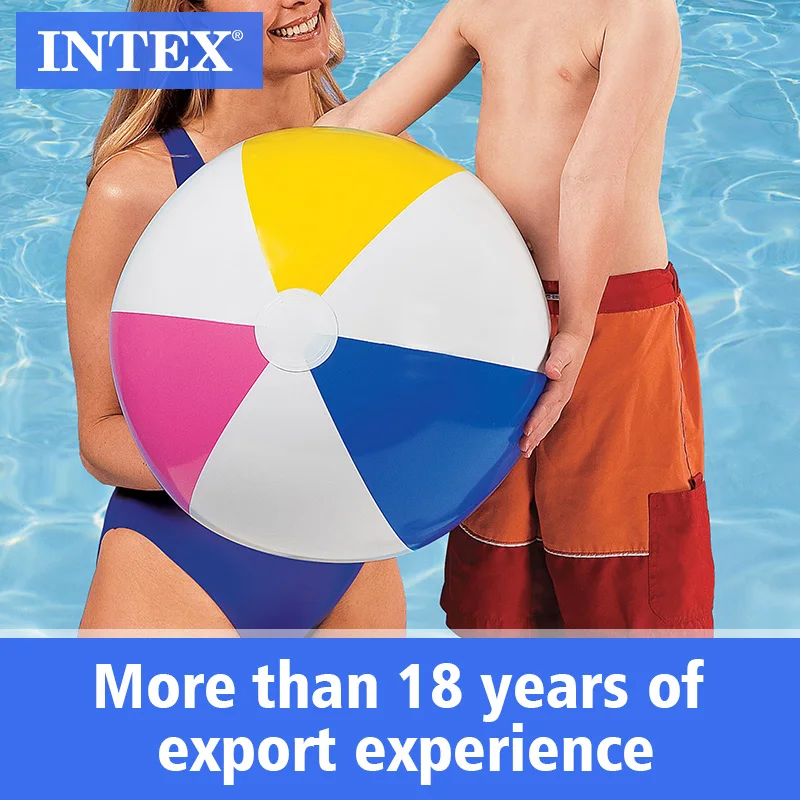
INTEX 59030 GLOSSY PANEL BALL Inflatable Toy Style and Beach Ball Type Pvc free Custom Beach Ball 