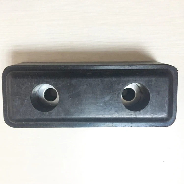 Автомобильный прямоугольный резиновый буфер для грузовика, прицепа, резиновый демпфер, блок для конского хвоста, задний бампер, 195*80*80 мм