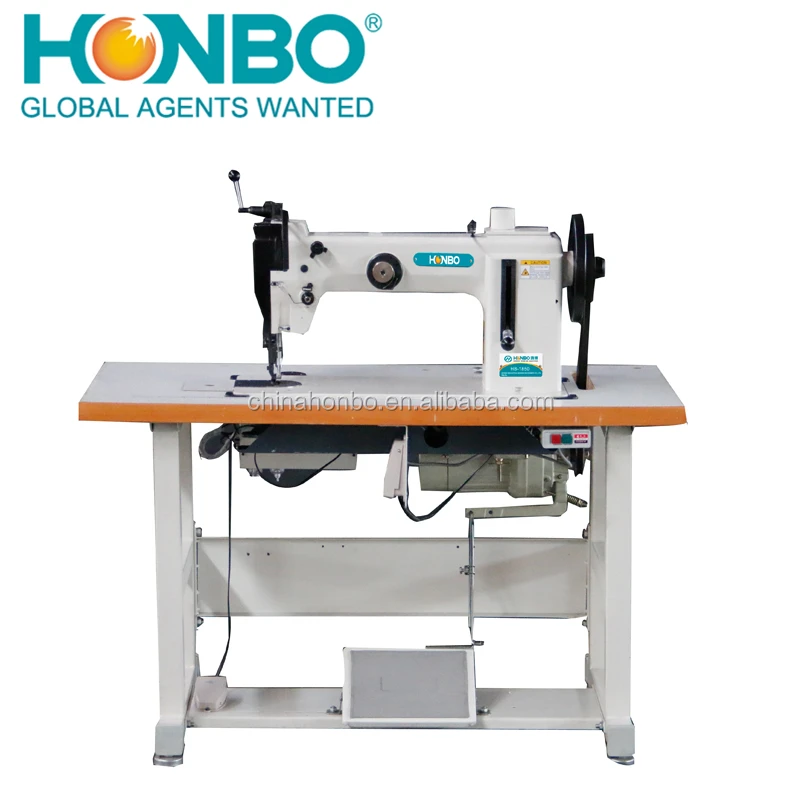 HB-1850 одной иглы верхней и нижней кормления особо тяжелых материал толстая нитка швейная машина с огромным молния