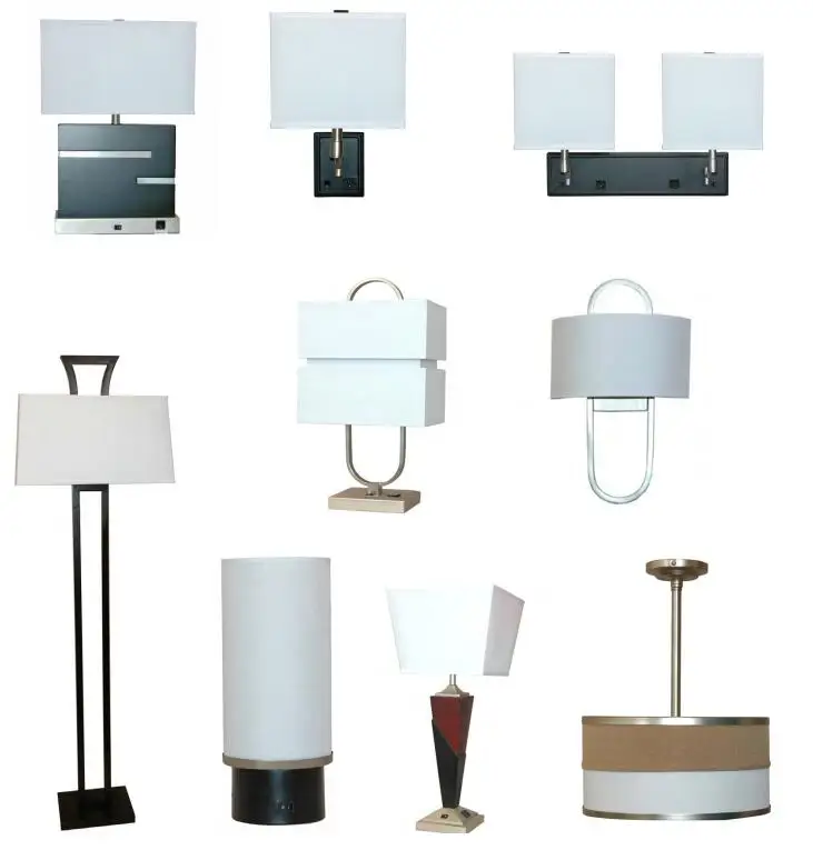 modern chrome hotel table floor guest room lamp set basement light for a dorm room setup