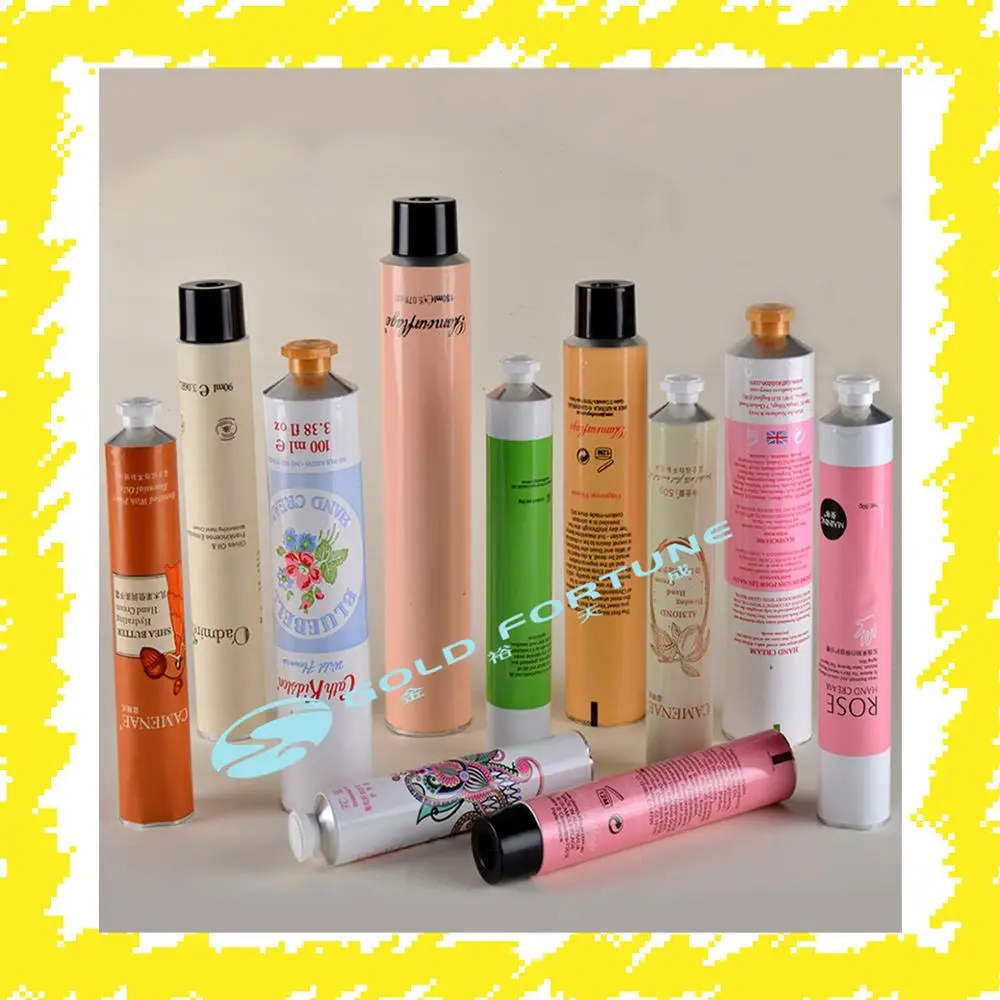 100ml Empty Paints Collapsible Aluminium Tube with octagonal cap