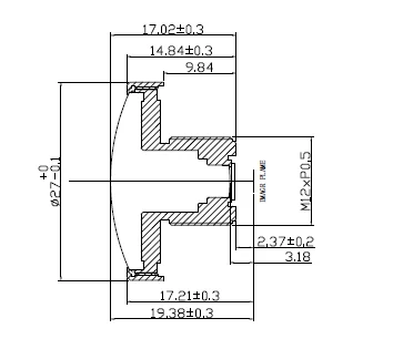 HD 1.4 mm CCTV Lens fisheye Panoramic Surveillance Camera 198 degree Wide-Angle Infrared M12 Lens