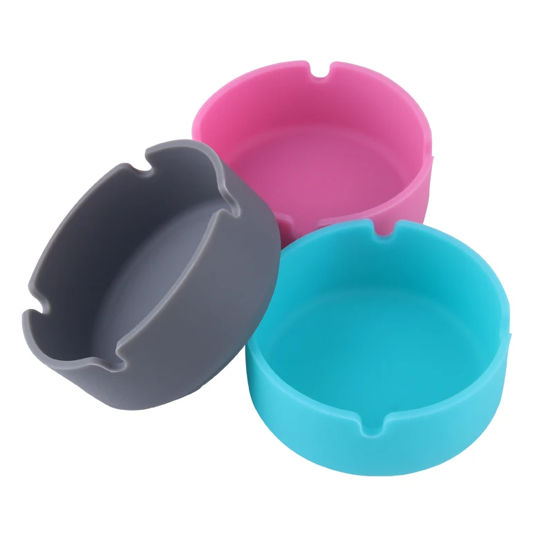 Colorful Promotional Eco-friendly Cheap Custom Silicone Pocket Cigar Ashtray