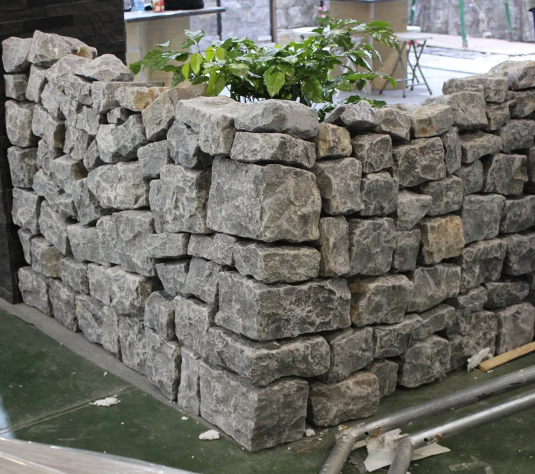 Black random sizes stone outdoor decorative wall tile for garden culture stone