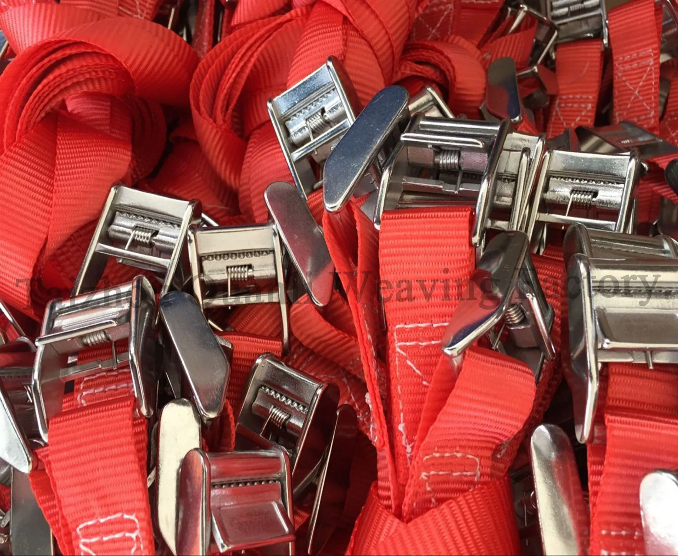 
25mm Cargo lashing strap Polyester stainless steel Cam buckle strap for loading 