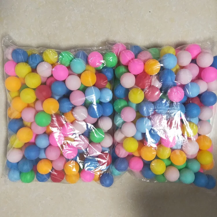 Cheap 2020 colorful logo ping pong ball plastic table tennis ball in bulk for promotion game decoration party