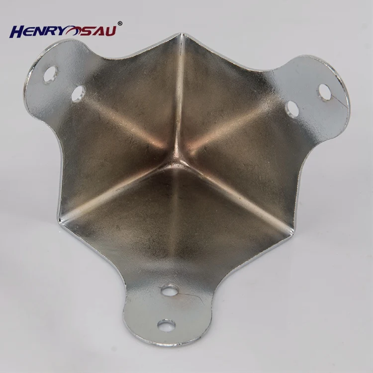 High Quality case Hardware Accessories Pressed Triangular Corner Jumbo 3-leg Suitcase Corner Protectors Box Corner Protectors