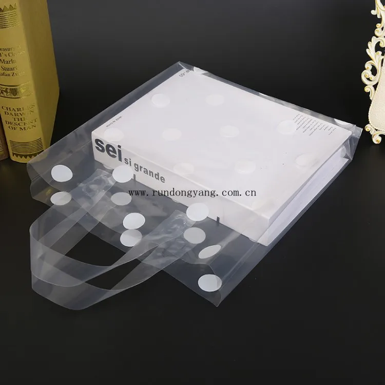 Factory Price Custom Fashion Handbag Shopping Transparent Clear Plastic PVC Hand Bags