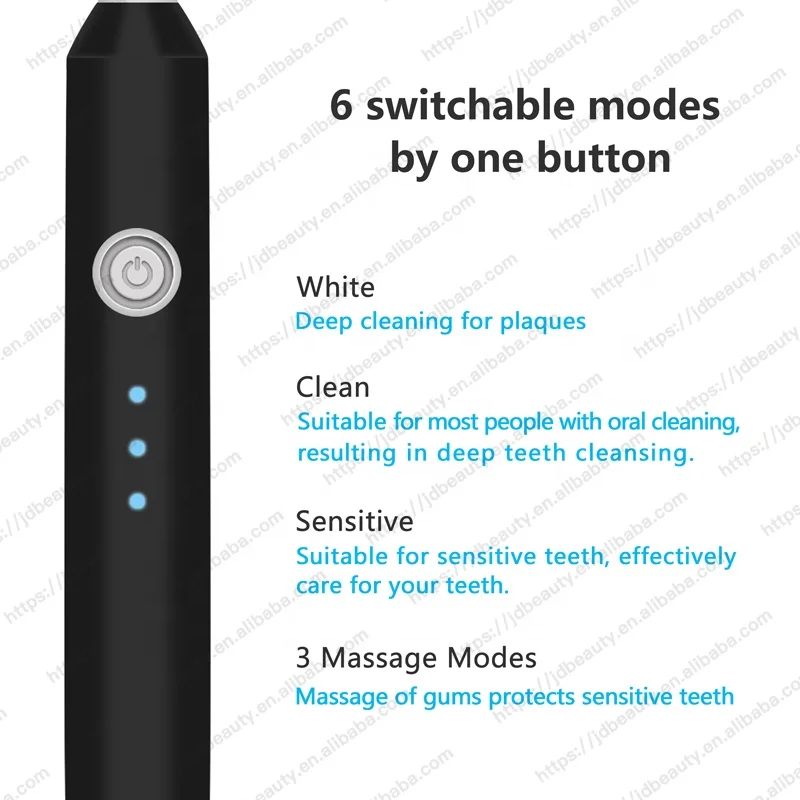 Электрическая зубная щетка PT1S для взрослых, автоматическая ультразвуковая Водонепроницаемая перезаряжаемая, с вибрацией, зарядка через USB, оптовая продажа