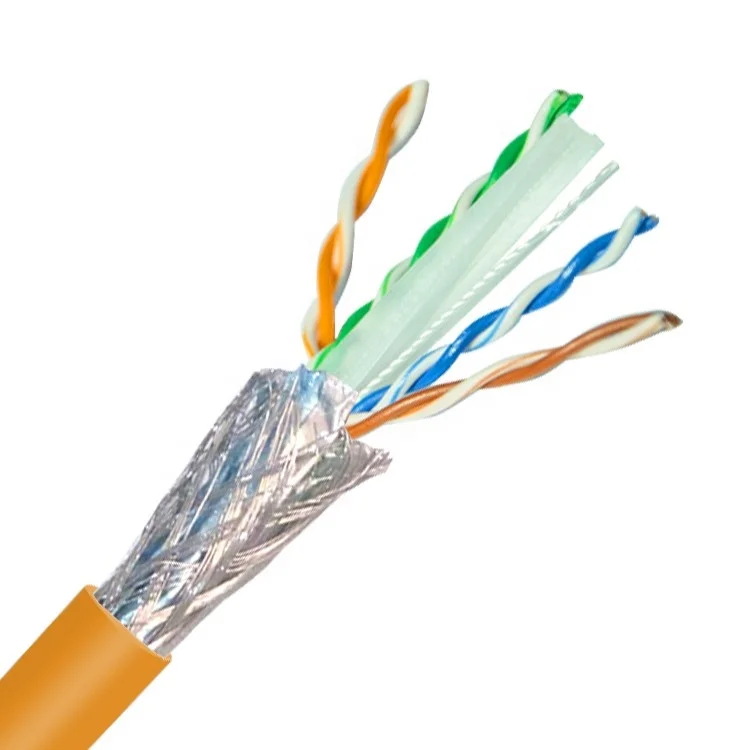 RoHS CPR стандарт 23awg BC Крытый ethernet cat6a sftp сетевой кабель