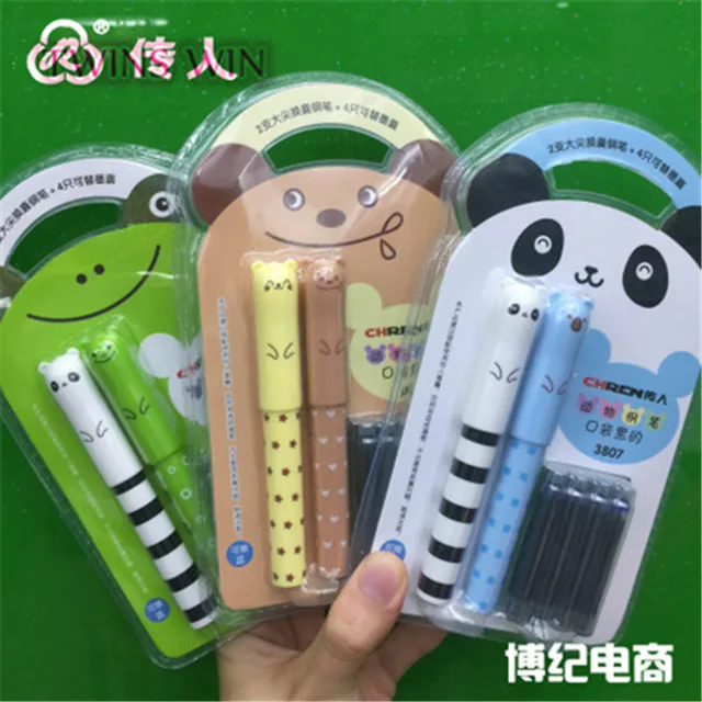 2019 yiwu school supplies high quality cute animals import fountain pens china 045