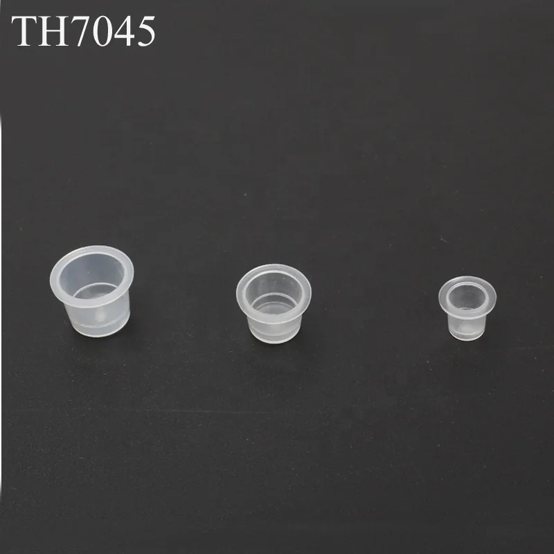 Plastic Transparent L M S Size Microblading Ink Caps Accessories Pigment Cups Bag Packed Tattoo Ink Cups for Beauty Studio