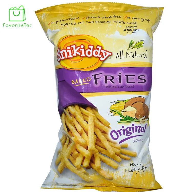Eco friendly snack bag coconut chips packaging for potato chips
