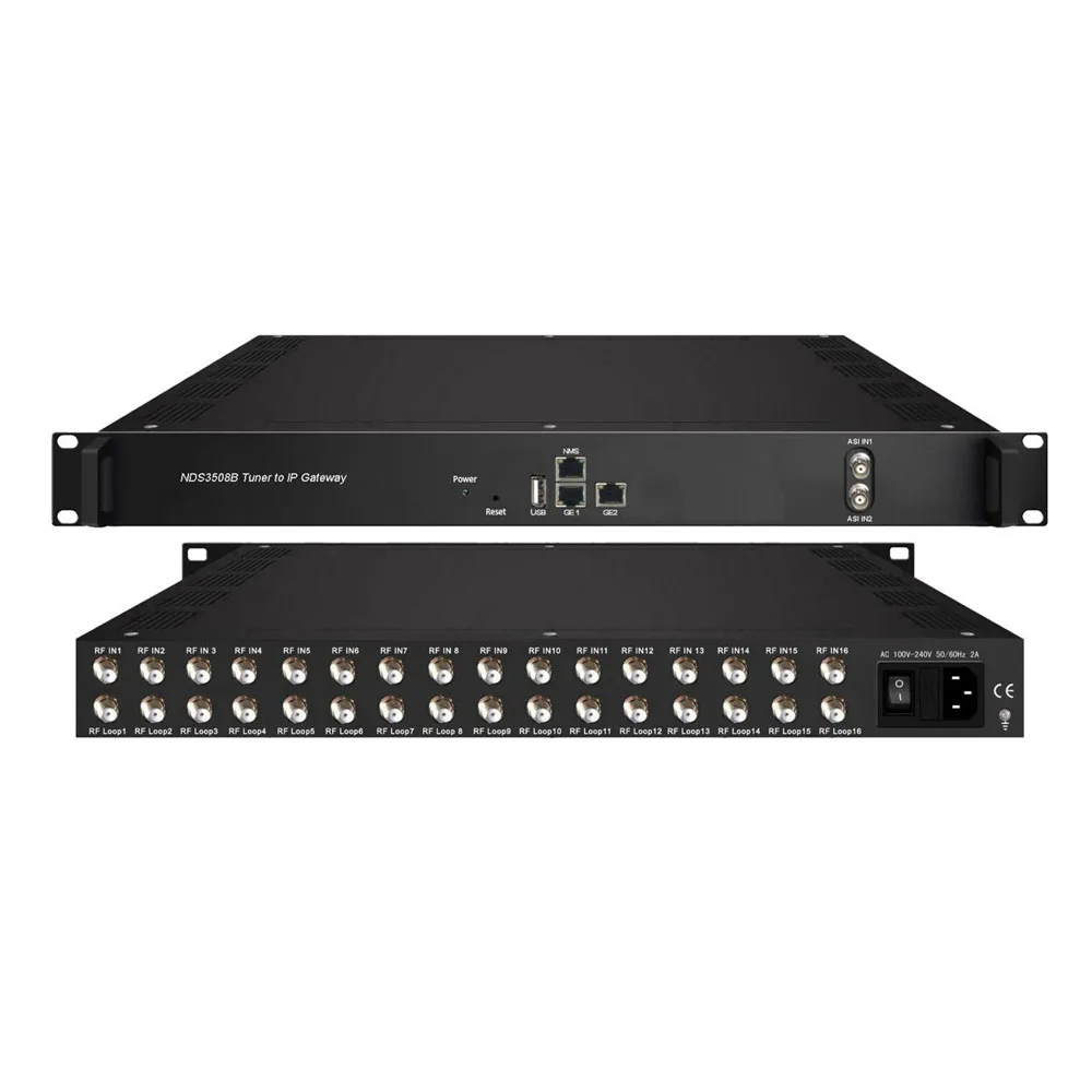 NDS3508B Tuner IRD 16 channels  TV Tuner to IP Gateway Receiver