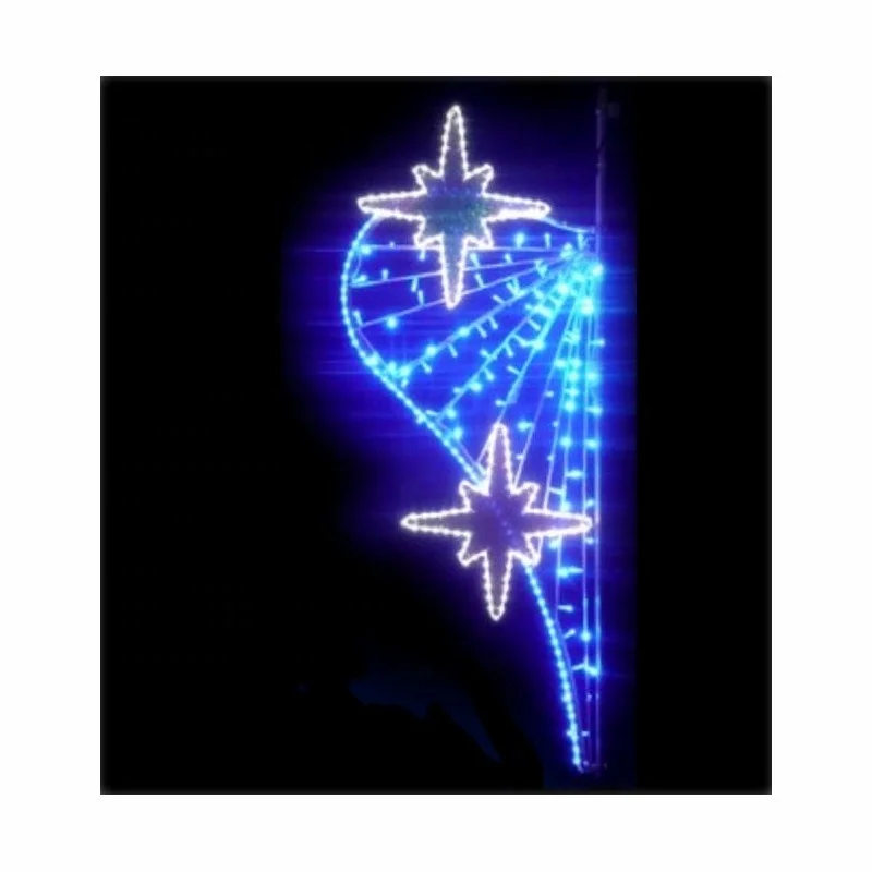 2019 Newest Christmas Decorative Outdoor Pole Street Motif/Xmas Decoration Led Motif Light For Pole