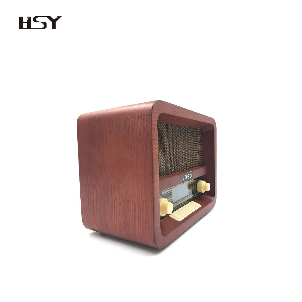 Ретро деревянный DAB FM-радио со встроенными