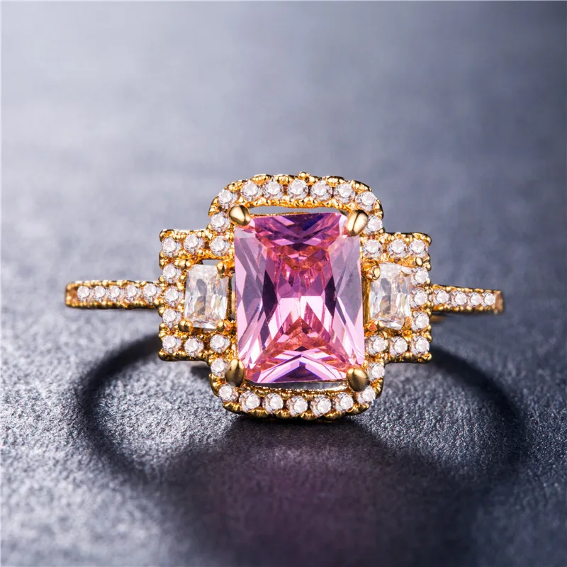 
Customized good quality classic design jewelry large bling rings for anniversary 