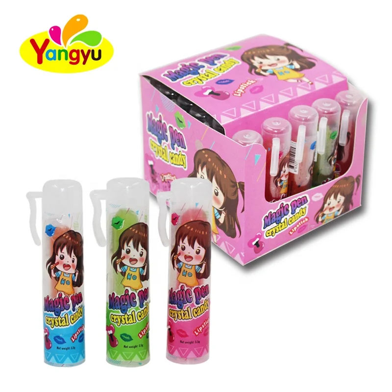 Волшебная ручка, Кристальные конфеты, индивидуальная упаковка, сладкая жесткая помада, леденец