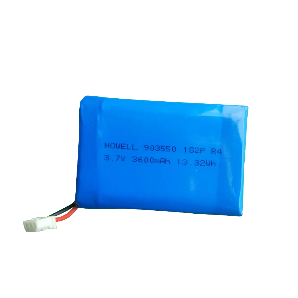 li ion 903550 lithium polymer 3.7v 7.4v 3600mah battery