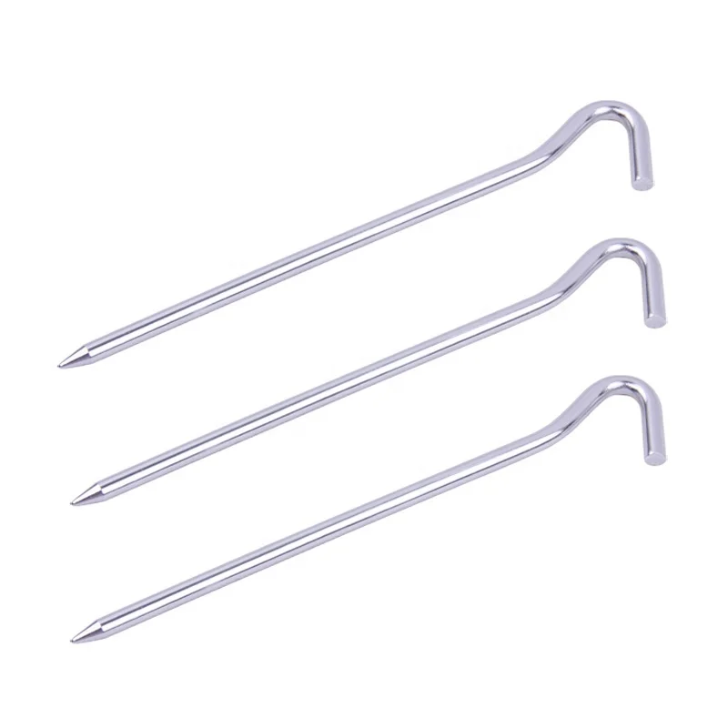 
Tent Stake Manufacturer Small Metal Pegs Aluminium Alloy Metal Tent Peg 