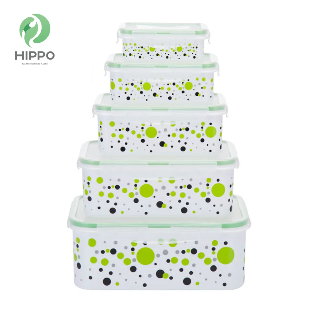 Pink custom color microwave plastic airtight food containers