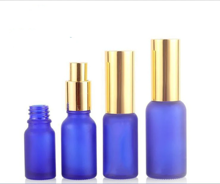 Hot sale 5ml 10ml 15ml 20ml 30ml 50ml 100ml Blue Glass Spray Bottle