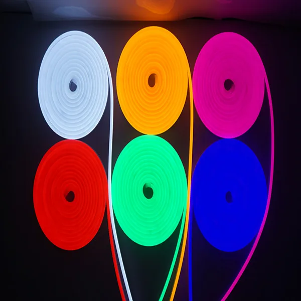 DC12V china top quality RGB led silicone neon light custom flex rope light for walmart