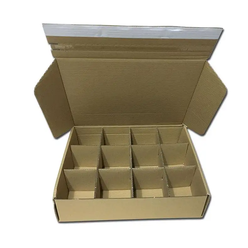 Factory wholesale cheapest cardboard carton box with partitions