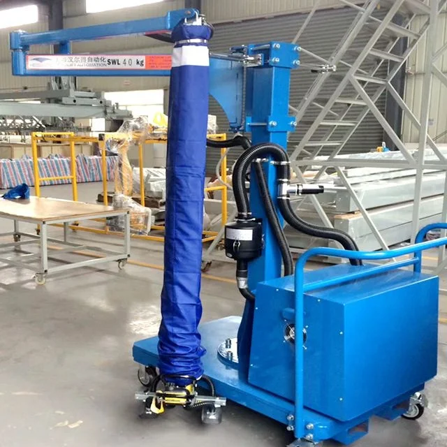 vacuum tube lifter for 35kgs boxes WITH STACKER