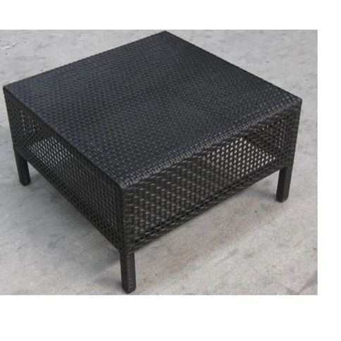 Rattan furniture garden coffee table alum frame rattan outdoor dining table