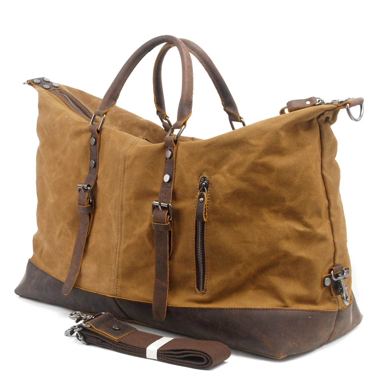 T 831-2K XL Wholesale Vintage Waterproof Duffel Weekender Bag Waxed Canvas Bag