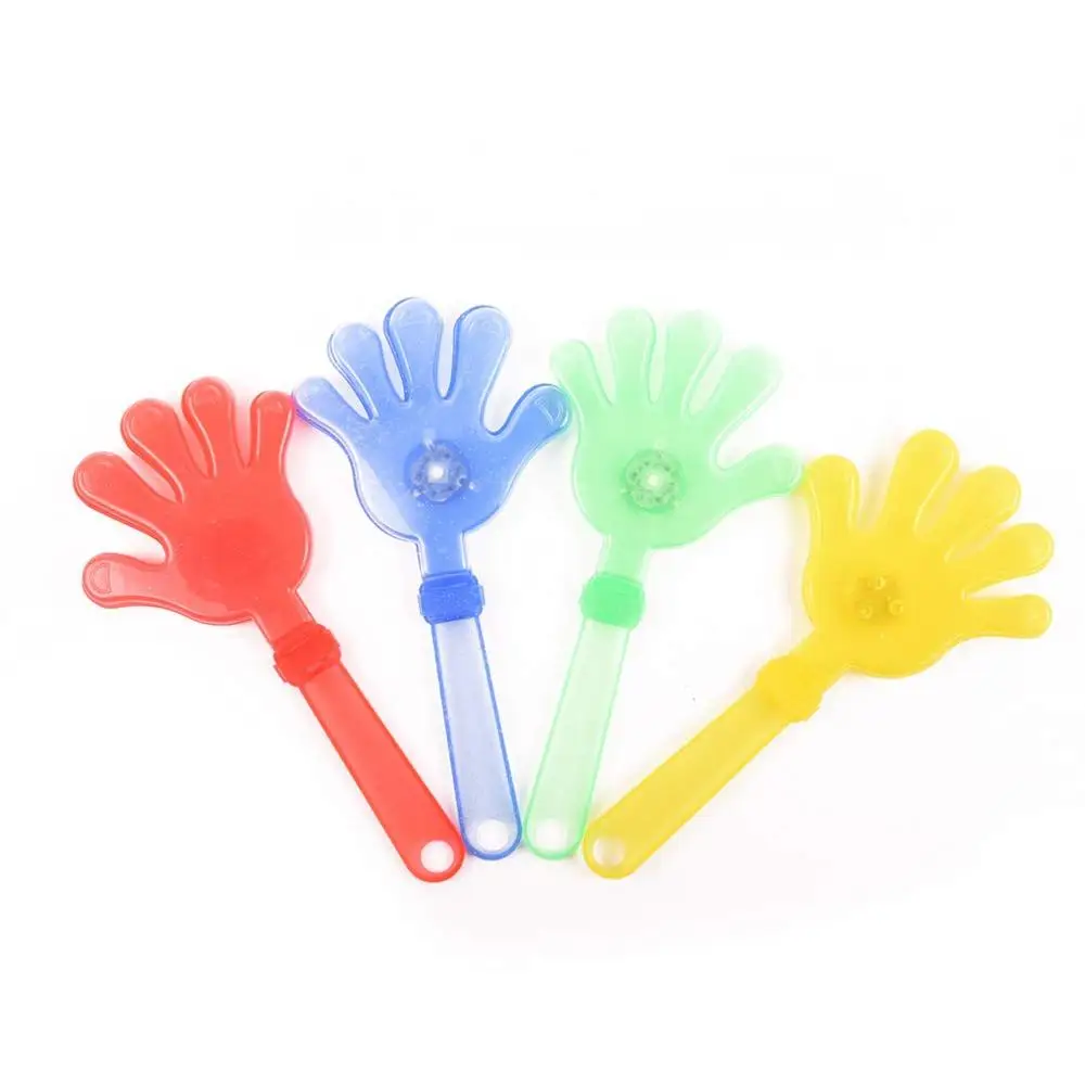 Индивидуальный рекламный пластиковый футбольный мигающий светодиодный ручной хлопушка для футбольного фаната, светодиодный мигающий ручной хлопушка