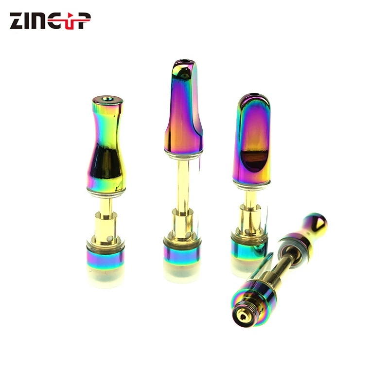 
Rainbow Color CBD Vape Pen 0.5ml 0.8ml 1ml Glass Tank Vaporizer Ceramic CBD Carts 