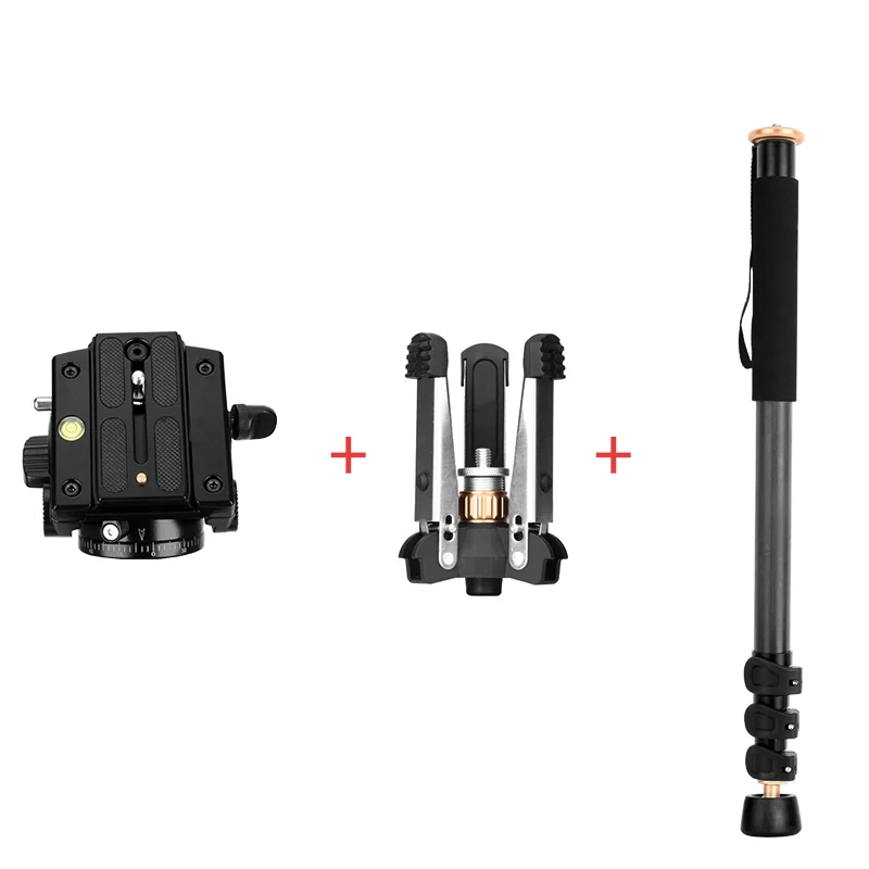 New Design Camera Video Monopod Kit with Vertical Control Tripod Support aluminum /carbon fiber  monopod  with handle head