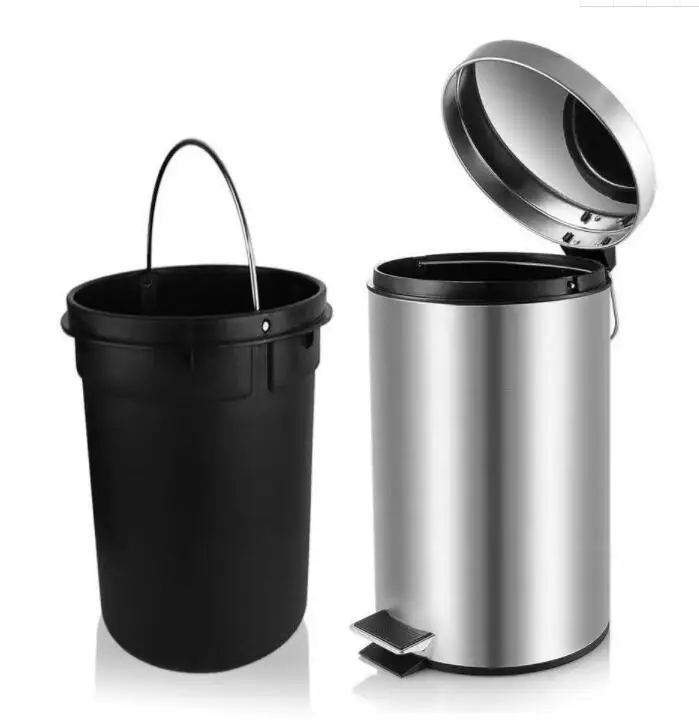 Корзина для мусора с педалью из нержавеющей стали 3 л/5 л/12 л/20 л/30 л