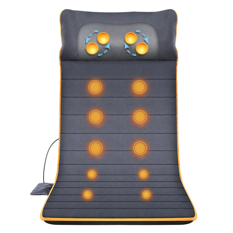 
Neck Shoulder Massage and Vibrating Back Massage Heating Mattress Pad at home and Massage cushion on car seat 