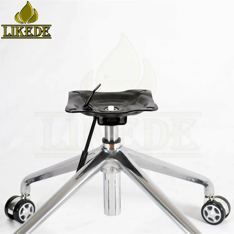 Newest four star base swivel chair base metal sofa base height adjustable rotating chrome sofa legs