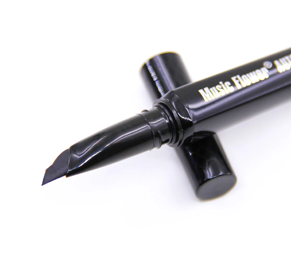 Music Flower High Quality OEM  Black Waterproof Makeup longwearing Smudgeproof Auto Rotating Push up Matte Eyeliner Pencil