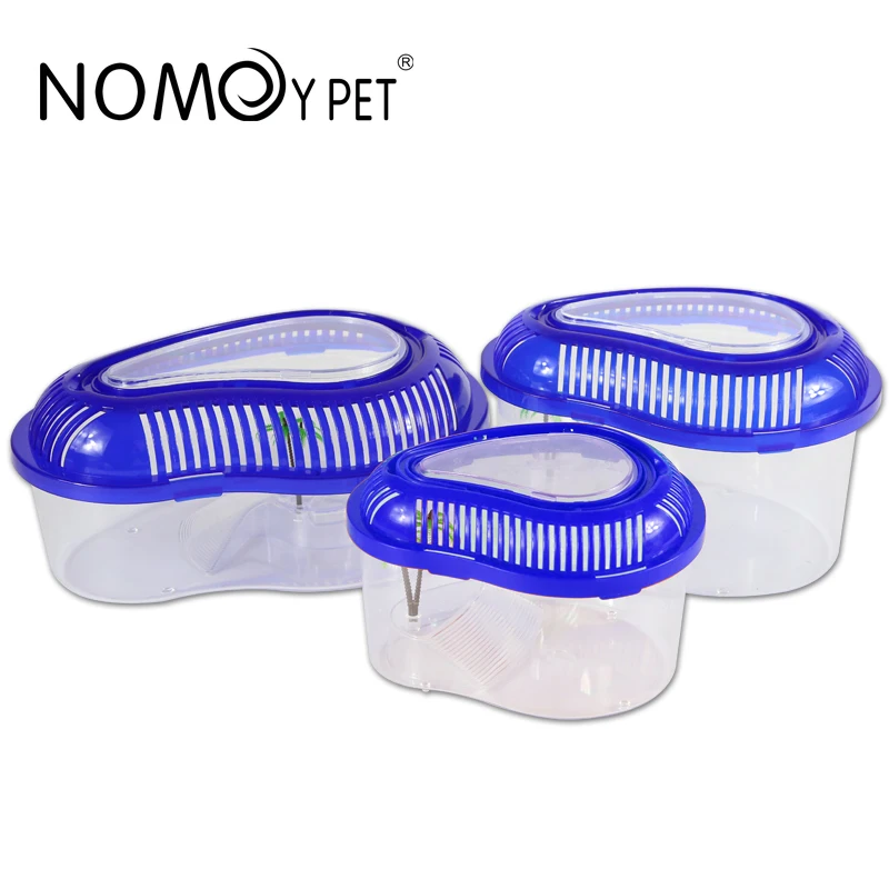 NOMOY PET reasonable price large size portable transparent plastic turtle tank for tortoise terrapin